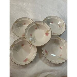 Hankook Dinnerware Bowls Set of 5 Floral Design Dishwasher Microwave Oven